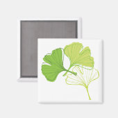 Ginkgo Leaf Magnet (Vorderseite/Rückseite)