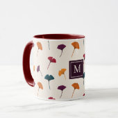Ginkgo Leaf Muster Herbst Farben Tasse (Vorderseite Links)