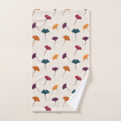 Ginkgo Leaf Muster Wasserfarbe Herbst Farben Badhandtuch Set (Handtuch)