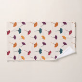 Ginkgo Leaf Muster Wasserfarbe Herbst Farben Badhandtuch Set (Handtuch)