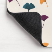 Ginkgo Leaf Muster Wasserfarbe Herbst Farben Mousepad (Ecke)