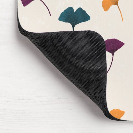 Ginkgo Leaf Muster Wasserfarbe Herbst Farben Mousepad (Ecke)