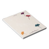 Ginkgo Leaf Muster Wasserfarbe Herbst Farben Notizblock (angewinkelt)