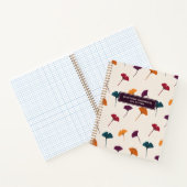 Ginkgo Leaf Muster Wasserfarbe Herbst Farben Notizblock (Innenseite)