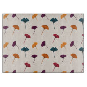 Ginkgo Leaf Muster Wasserfarbe Herbst Farben Schneidebrett (Vorderseite)