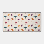 Ginkgo Leaf Muster Wasserfarbe Herbst Farben Schreibtischunterlage (Vorderseite)