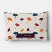 Ginkgo Leaf Muster Wasserfarbe Herbst Farben Zubehörtasche (Rückseite)