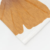 Ginkgo Leaf Nahtloses Herbstmuster Fleecedecke (Ecke)