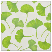 Ginkgo-Muster auf weiß Stoff (Muster)