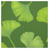 Ginkgo-Muster in dunkelgrün Stoff (Muster)