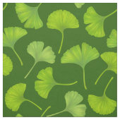 Ginkgo-Muster in dunkelgrün Stoff (Muster)
