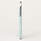 Ginkgo on Dusty Aquamarin - White Case-Mate iPhone Hülle (Hinten/Links)