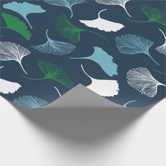 Ginkgo-Packpapier Geschenkpapier (Ecke)