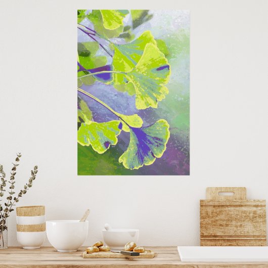 Ginkgo Print Poster (Küche)