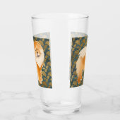 GINKGO Red Chow 16 oz Glasdesign vorne & hinten Glas (Links)