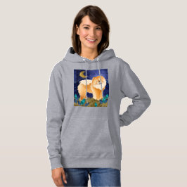 GINKGO the Chow   - Red-Hooded Sweatshirt
