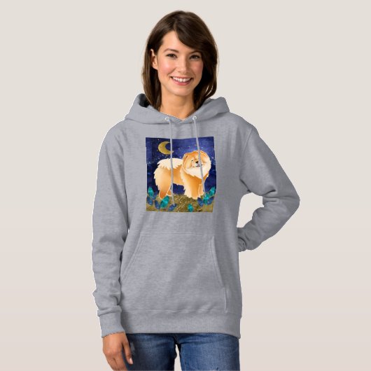GINKGO the Chow - Red-Hooded Sweatshirt (Vorne ganz)