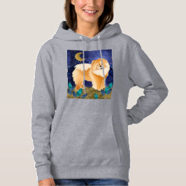 GINKGO the Chow - Red-Hooded Sweatshirt