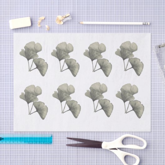Ginkgo Tissue Paper Seidenpapier (Handwerk)