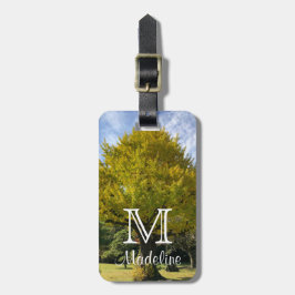 Ginkgo Tree of Golden Yellow Gepäckanhänger