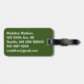 Ginkgo Tree of Golden Yellow Gepäckanhänger (Rückseite horizontal)