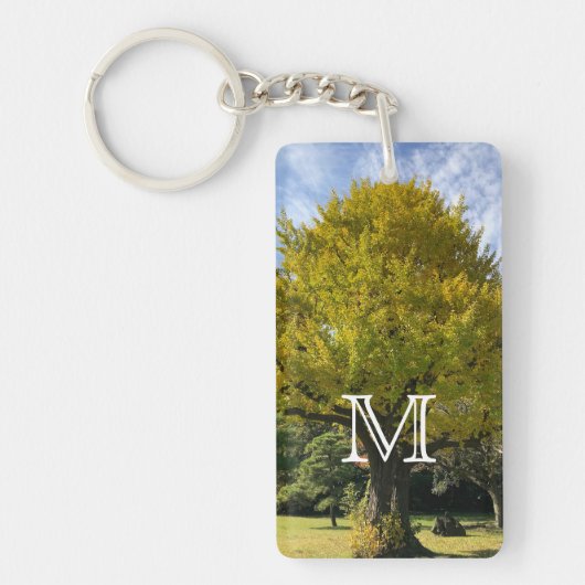 Ginkgo Tree of Golden Yellow Schlüsselanhänger (Vorderseite)