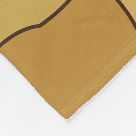 Ginkgo Verlasse Abstraktes Muster Fleecedecke (Ecke)