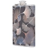 Ginkgo verlasse: elegantes natürliches Muster. Flachmann (Links)