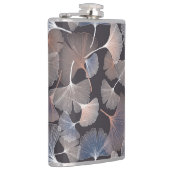 Ginkgo verlasse: elegantes natürliches Muster. Flachmann (Rechts)