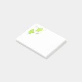 Ginkgo verlässt botanische Kunst Post-it Klebezettel (angewinkelt)