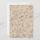 Ginkgo Watercolor Floral Wedding Einladung (Rückseite)