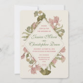 Ginkgo Watercolor Floral Wedding Einladung (Vorderseite)