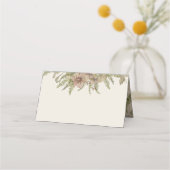 Ginkgo Watercolor Floral Wedding Platzkarte (Rückseite)