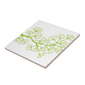 Ginkgobaum mit grünem Blätter Fliese (Seite)