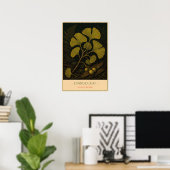 Ginkgoblatt Poster (Heimbüro)