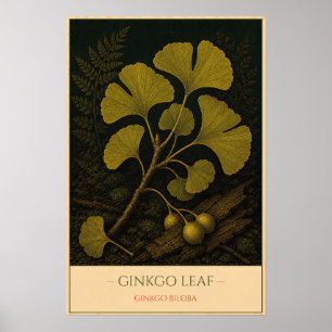Ginkgoblatt Poster