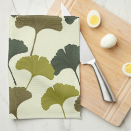 Ginko Bilbao Blätter Geschirrtuch