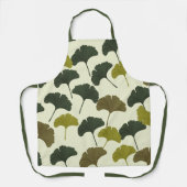 Ginko Bilbao Blätter Schürze (Vorderseite)