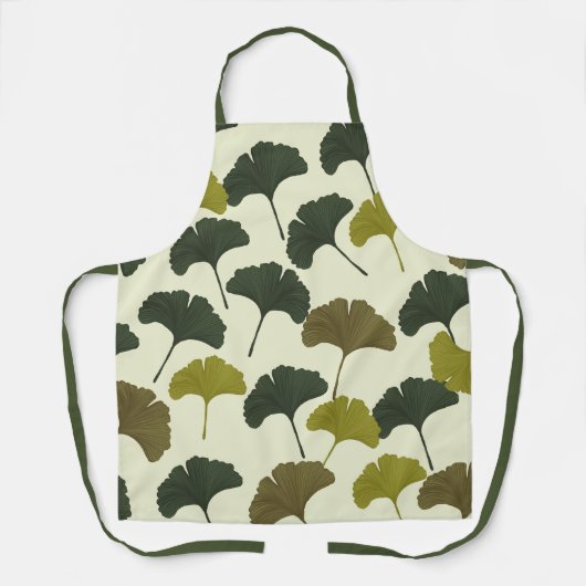 Ginko Bilbao Blätter Schürze (Vorderseite)
