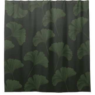 Ginko Bilbao Leaves Duschvorhang