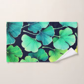 Ginko-Biloba-Blätter Badhandtuch Set (Handtuch)