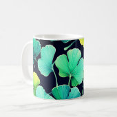 Ginko-Biloba-Blätter Kaffeetasse (Vorderseite Links)