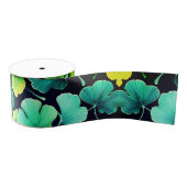 Ginko-Biloba-Blätter Ripsband (Spule)