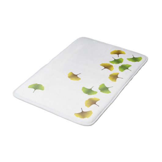 Ginko-Blattbadematte Badematte (Schrägansicht)
