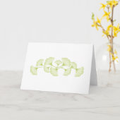 Ginko Blätter Karte (Gelbe Blume)