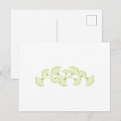 Ginko Blätter Postkarte (Vorne/Hinten)