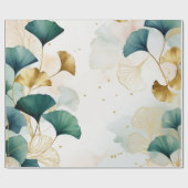 Ginko Luxus Gold Line Geschenkpapier (Flach)