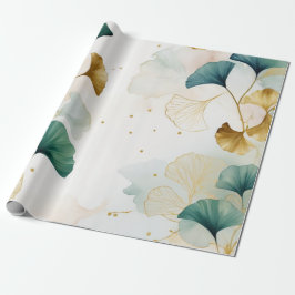 Ginko Luxus Gold Line Geschenkpapier
