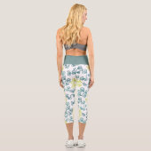Ginkoblätter Capri Leggings (Rückseite)