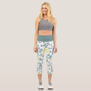 Ginkoblätter Capri Leggings